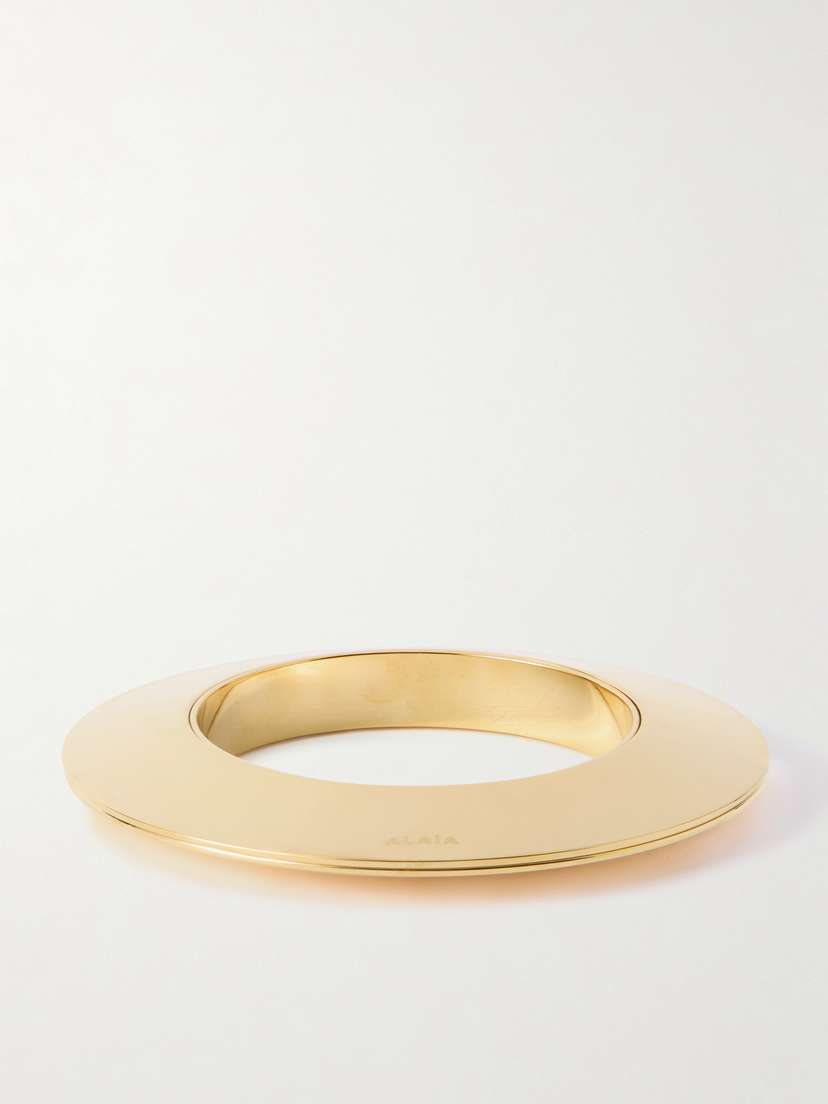 Alaïa Blade Gold-tone Bangle
