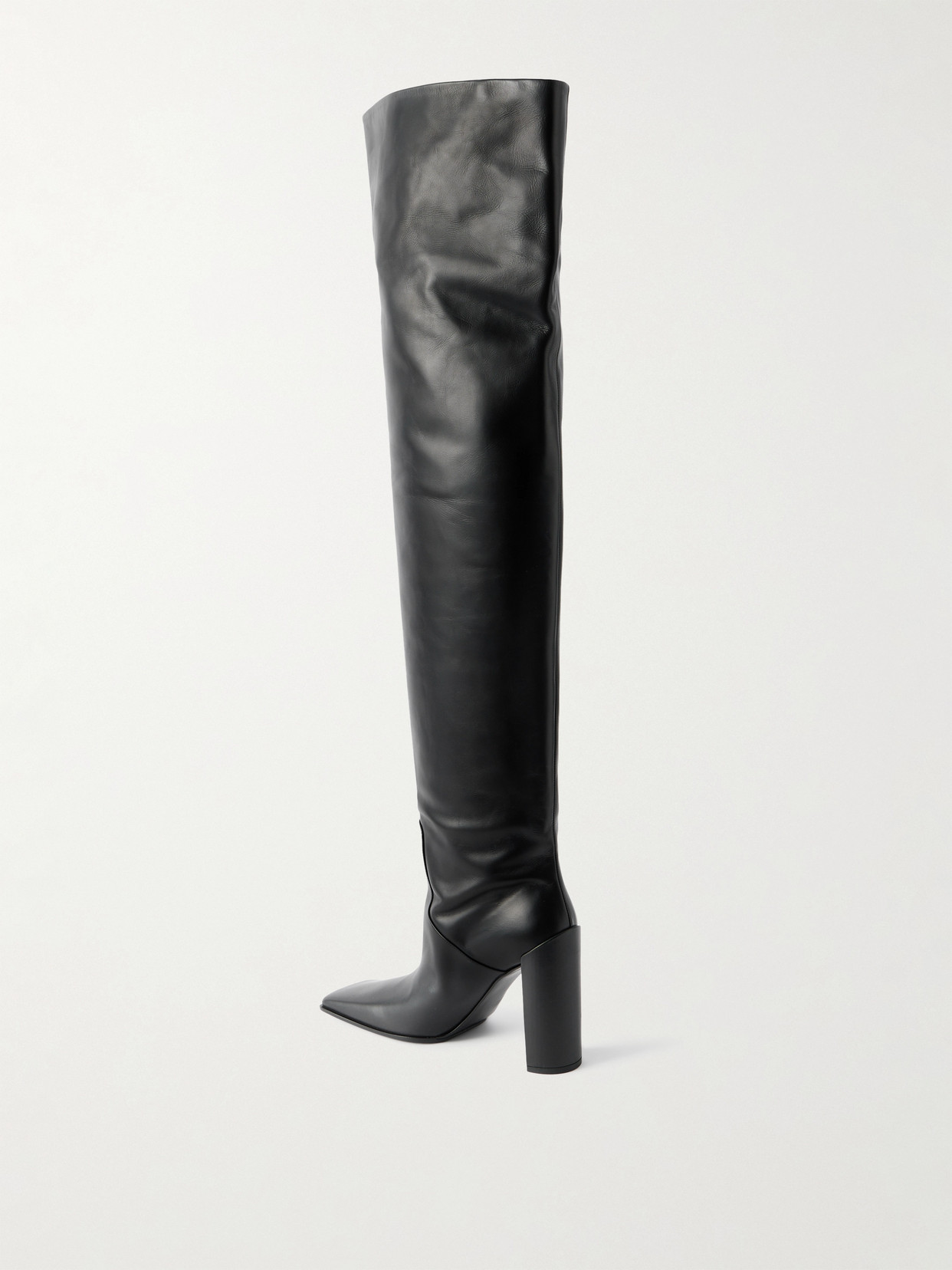 Alaïa - 90 Leather Over-The-Knee Boots