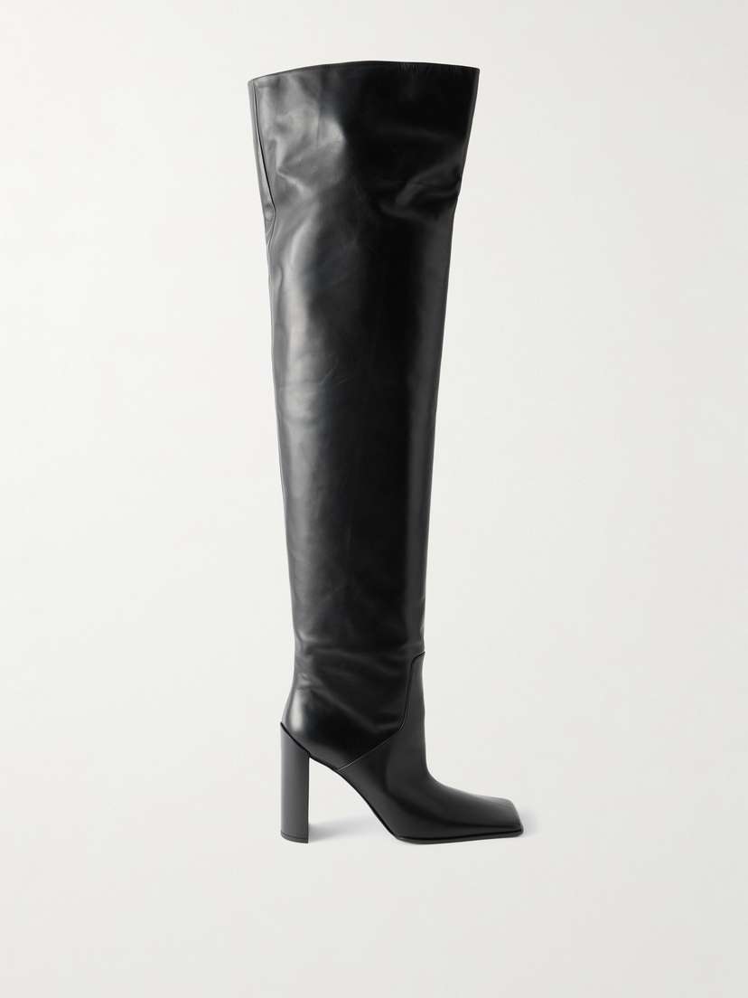 Alaïa 90 Leather Over-the-knee Boots