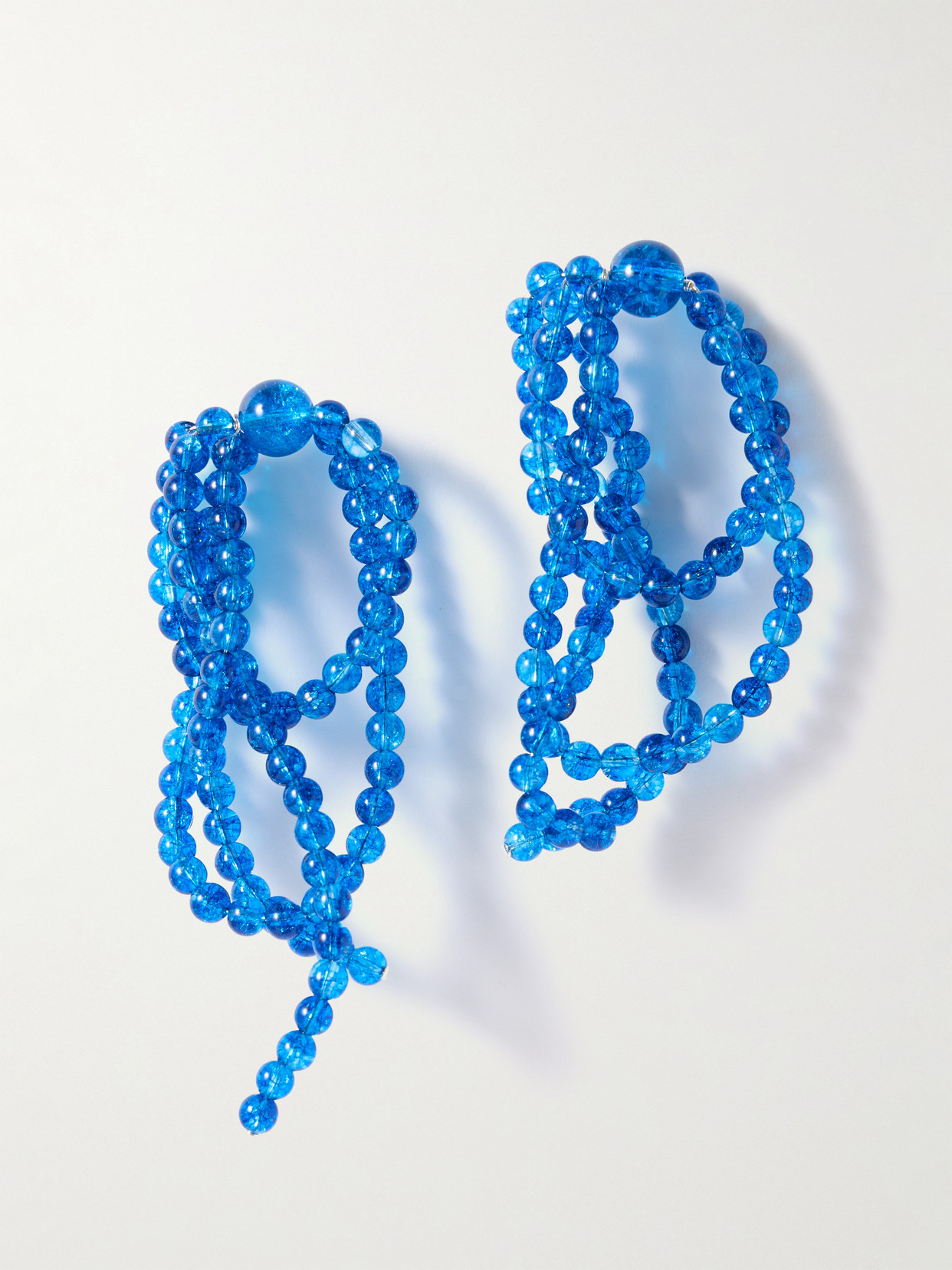 Completedworks Recycled Silver Quartz Earrings In Blue