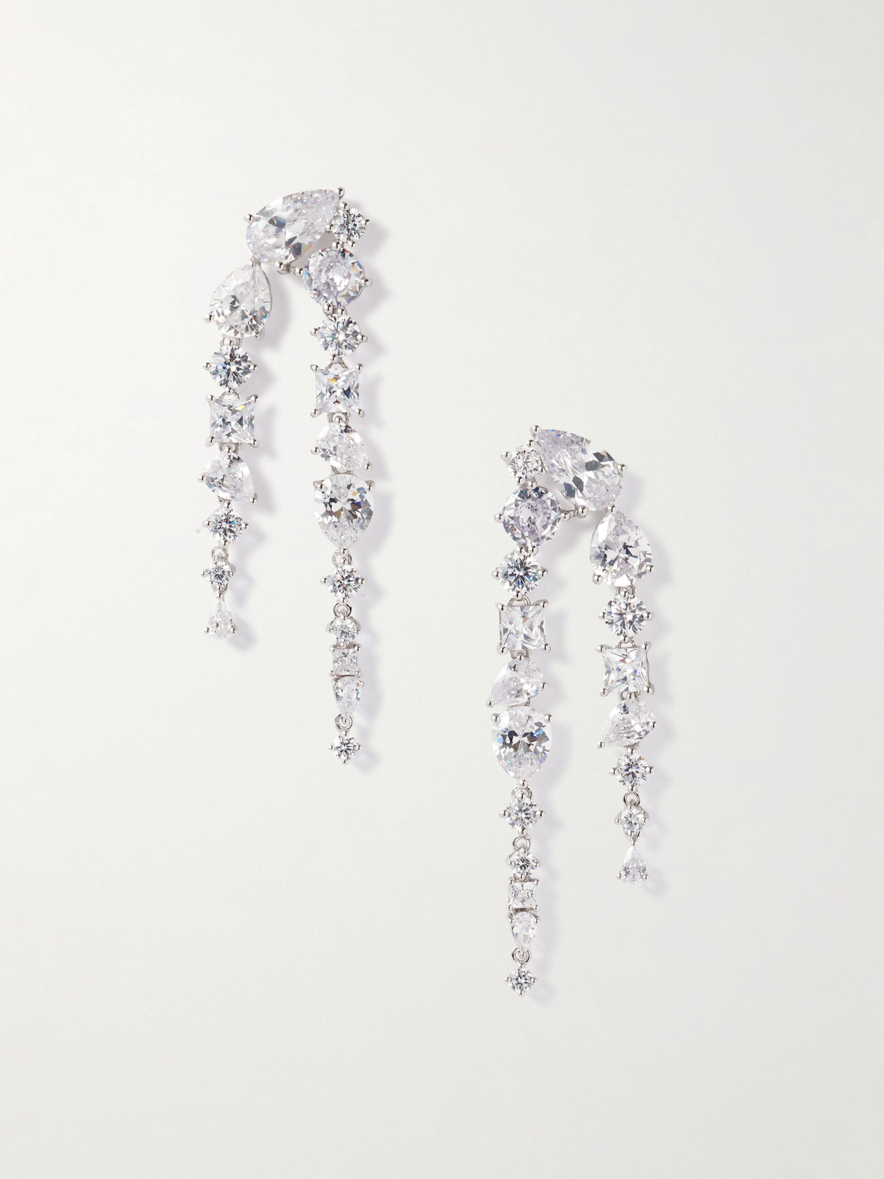 Completedworks Corus Recycled Silver Cubic Zirconia Earrings In Gray