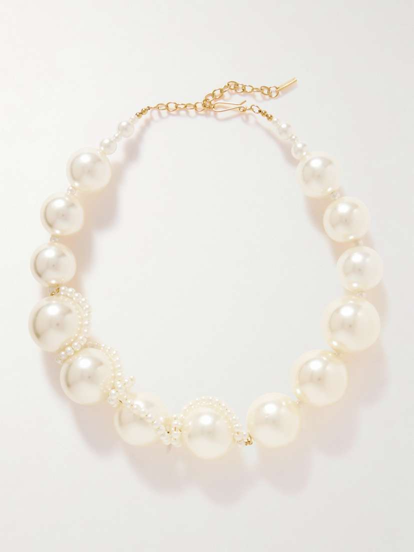 Completedworks Gold-plated Faux Pearl Necklace