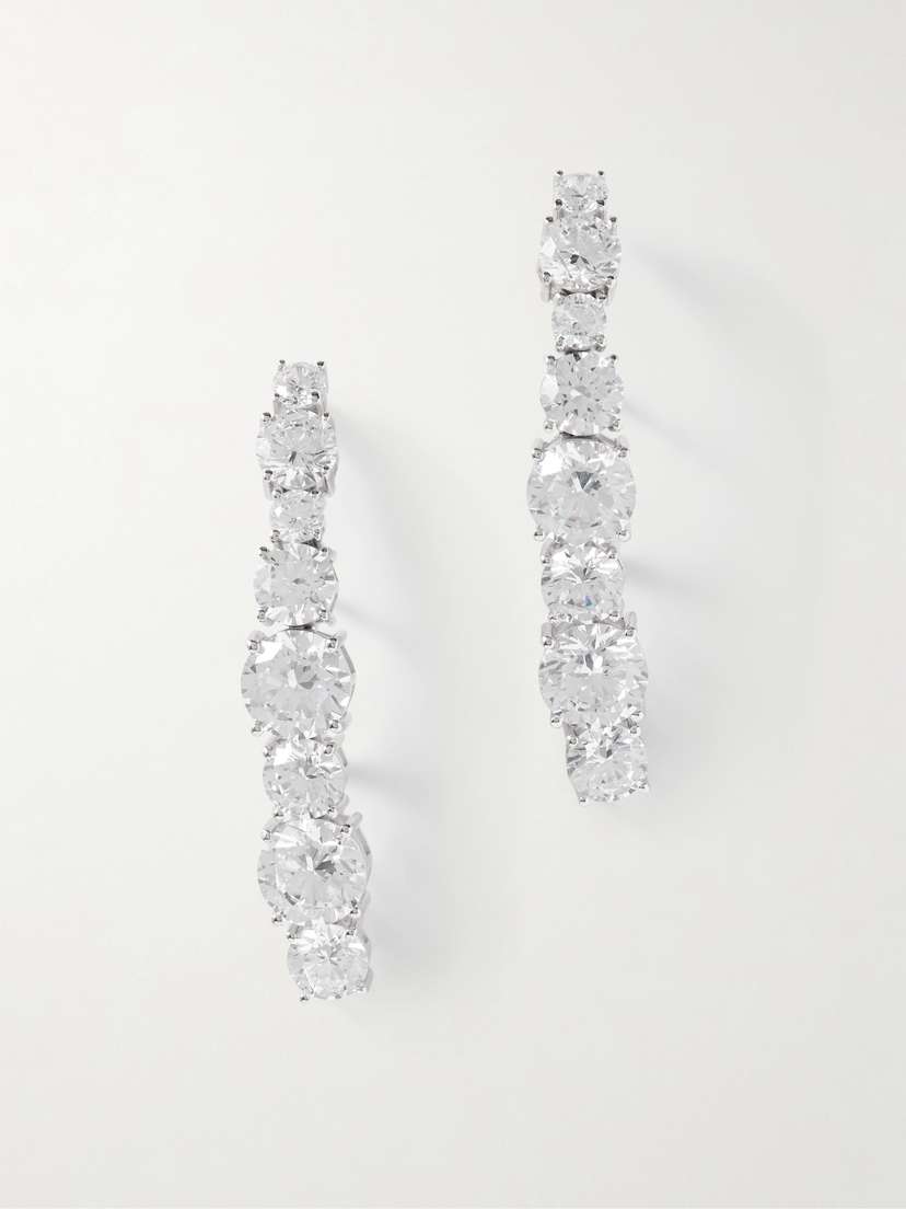 Completedworks Rhodium-plated Cubic Zirconia Earrings