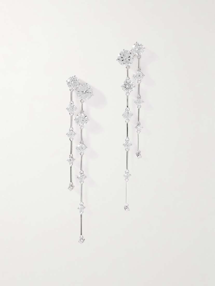 Completedworks Memory Lane Rhodium-plated Cubic Zirconia Earrings