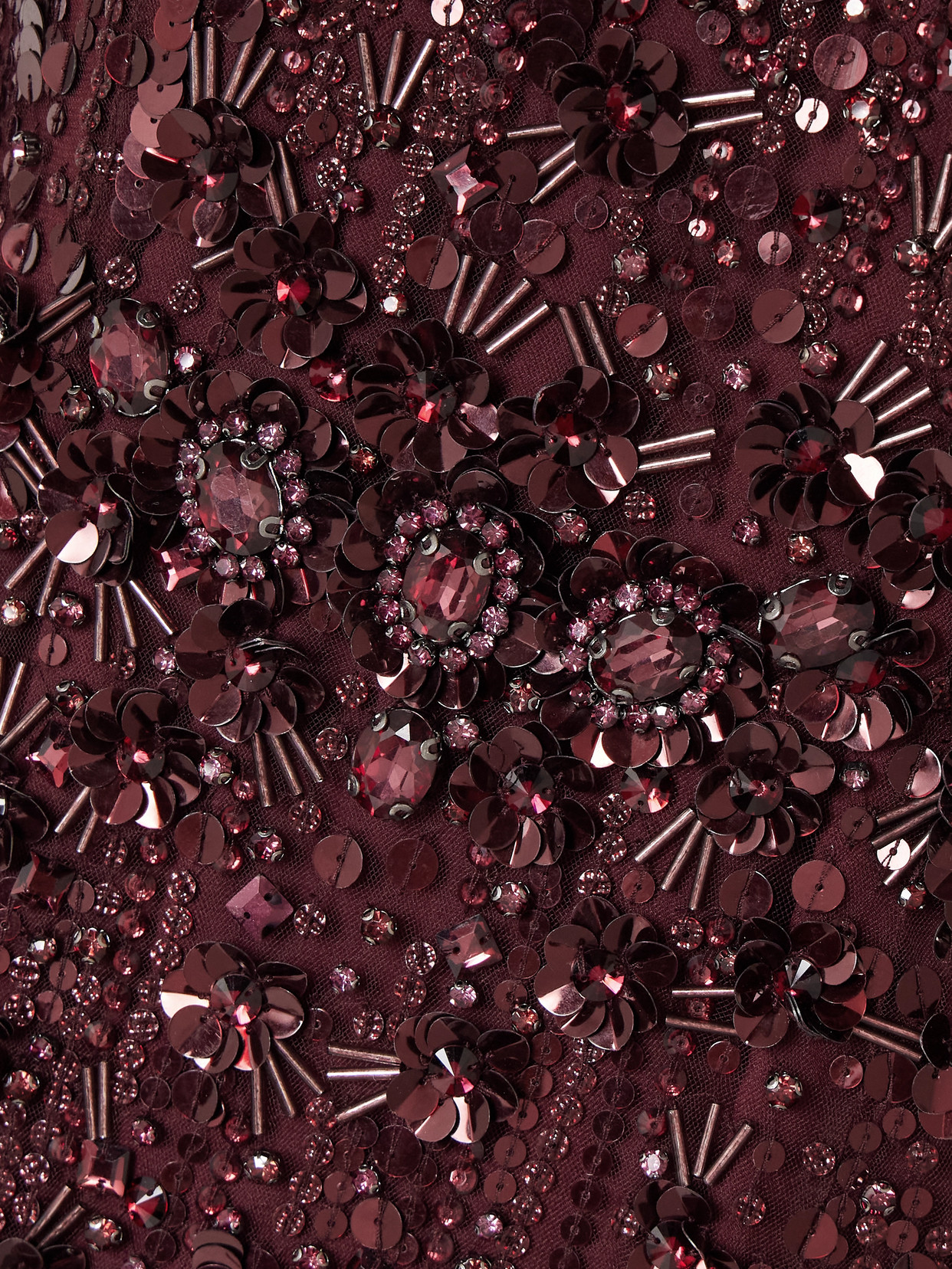 Jenny Packham Ruby Sequin-embellished Cape Maxi Dress In Burgundy