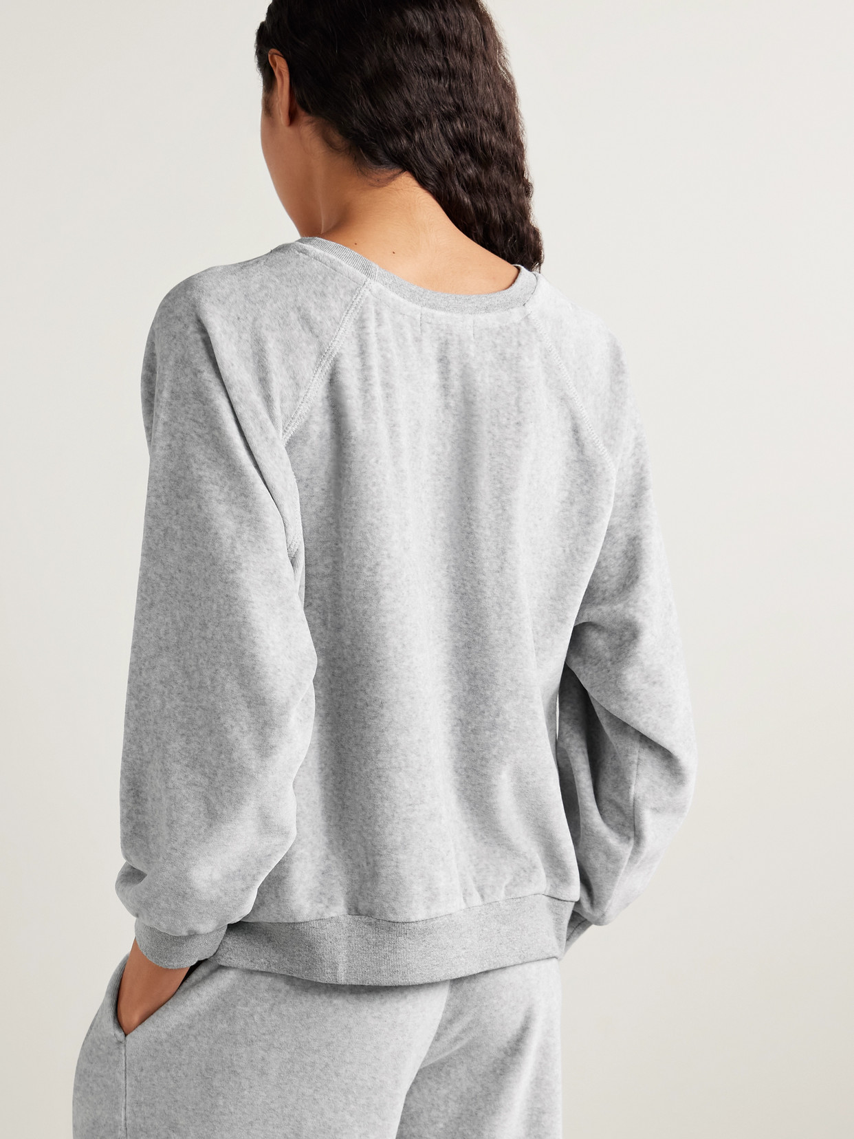 Samos Cotton-Blend Velour Sweatshirt