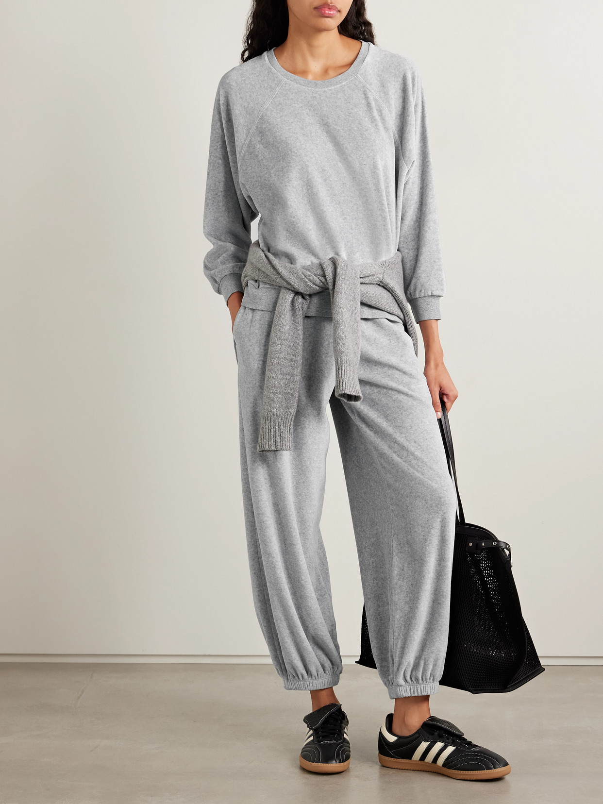 Samos Cotton-Blend Velour Sweatshirt