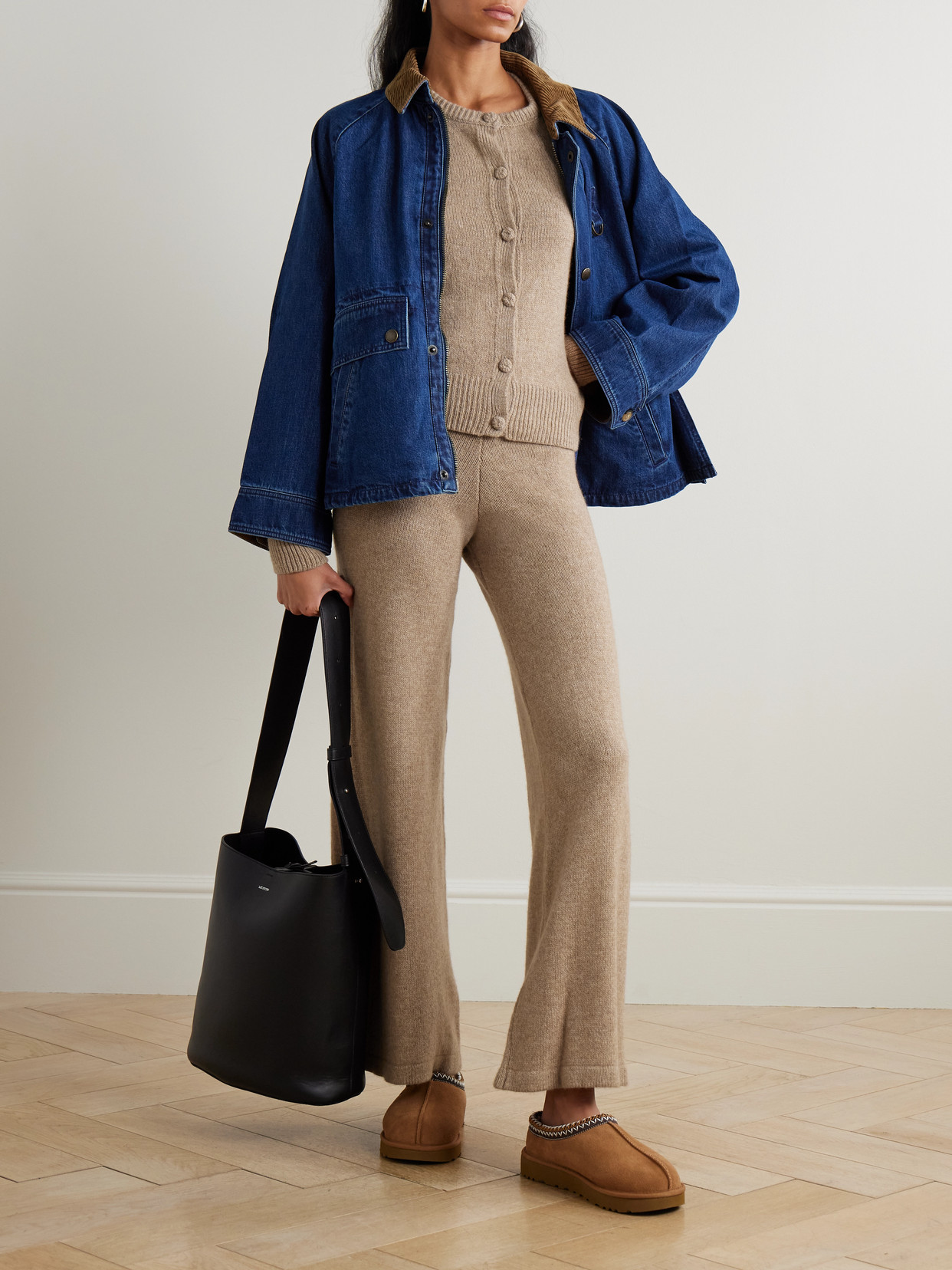 Suzie Kondi Kadria Cashmere Cardigan In Brown