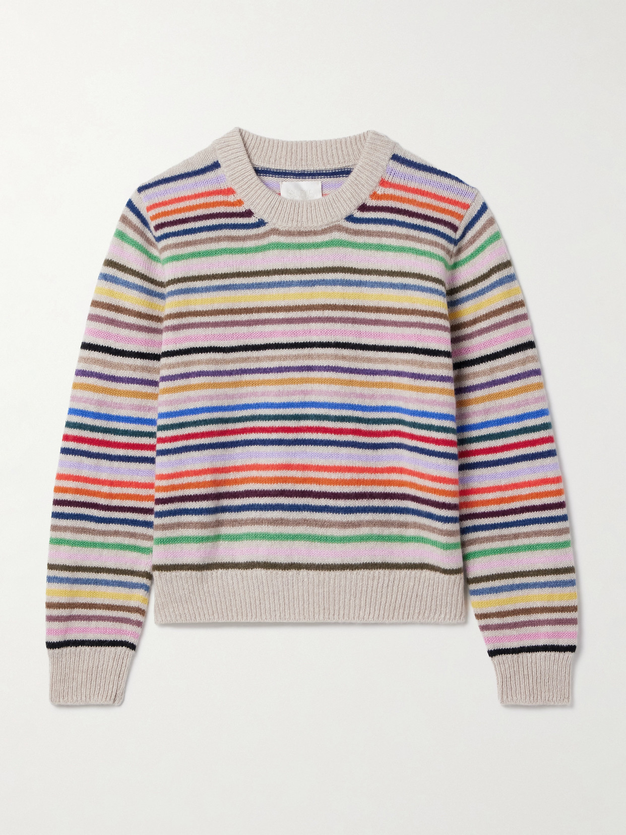 Suzie Kondi Kismet Striped Cashmere Sweater In Multi