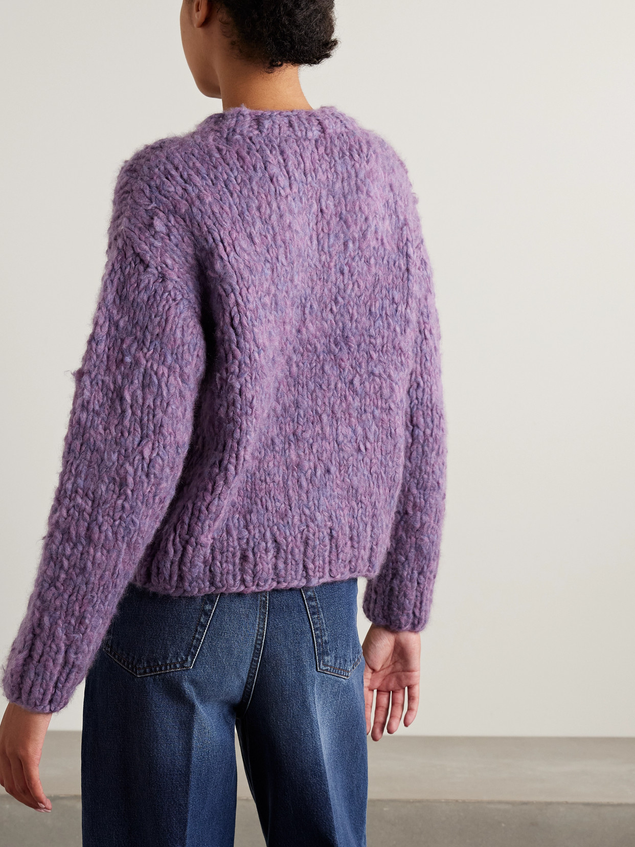 Suzie Kondi Jooshi Cashmere Sweater In Purple