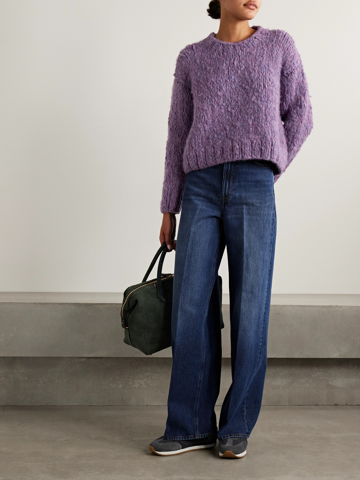 Suzie Kondi Jooshi Cashmere Sweater In Purple