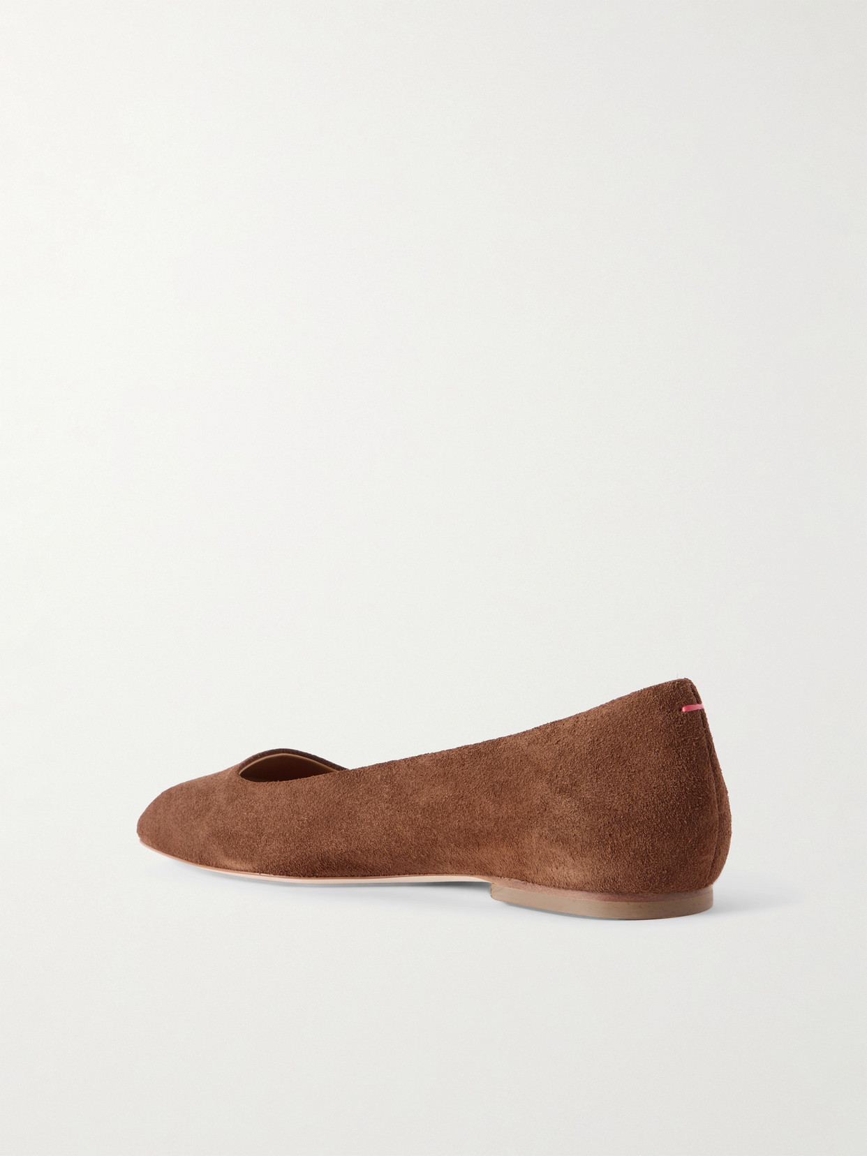 Aeyde Ida Suede Ballet Flats In Animal Print