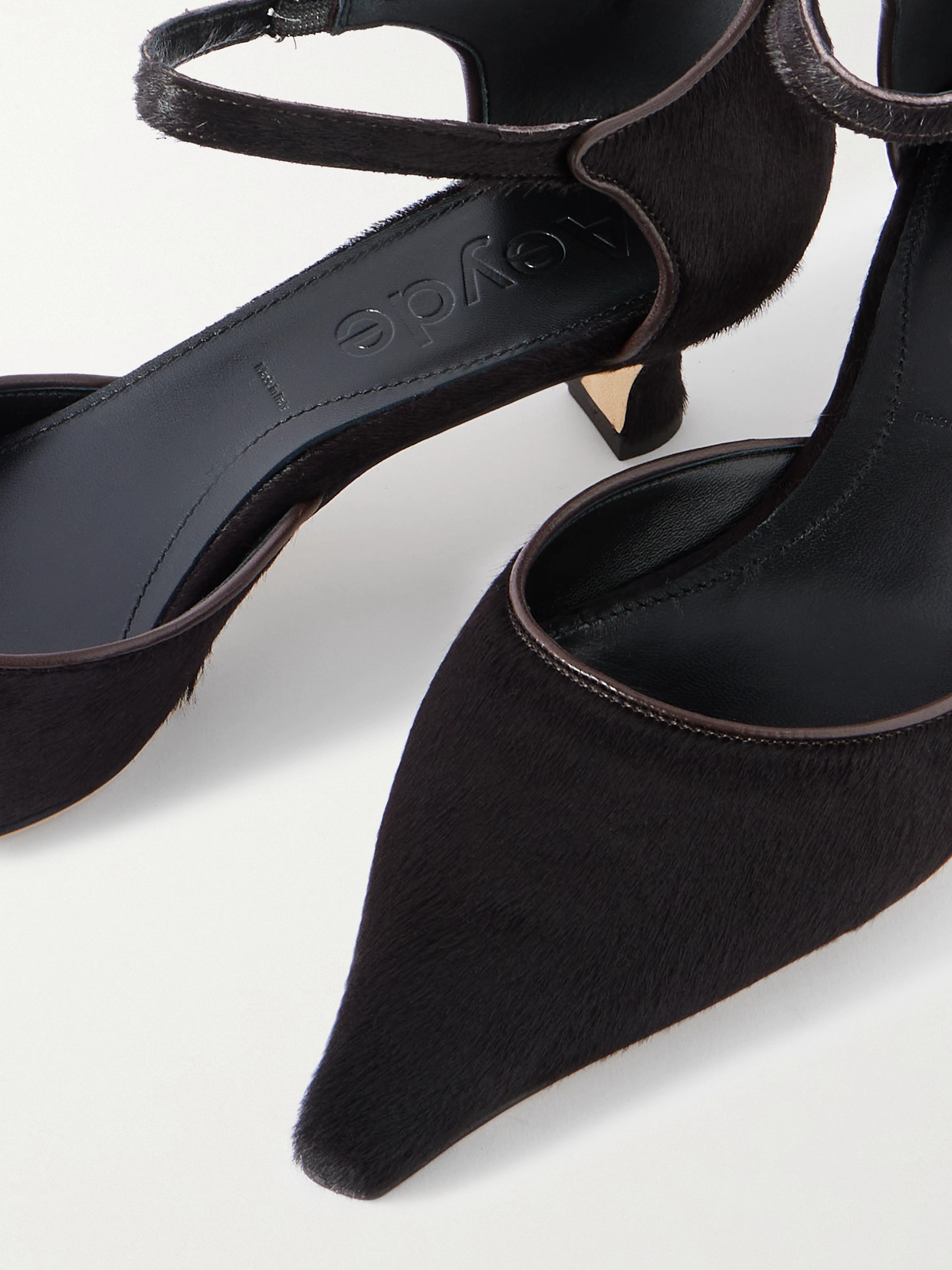 Aeyde Tillie Pony Hair Pumps In Black
