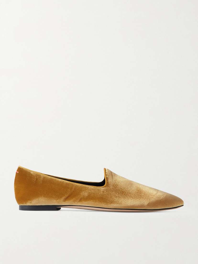 aeyde Vanna Velvet Loafers