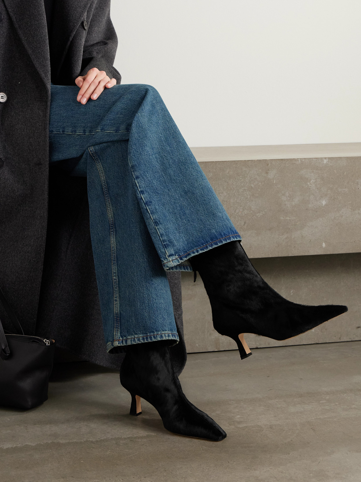 Elina Pony Ankle Boots