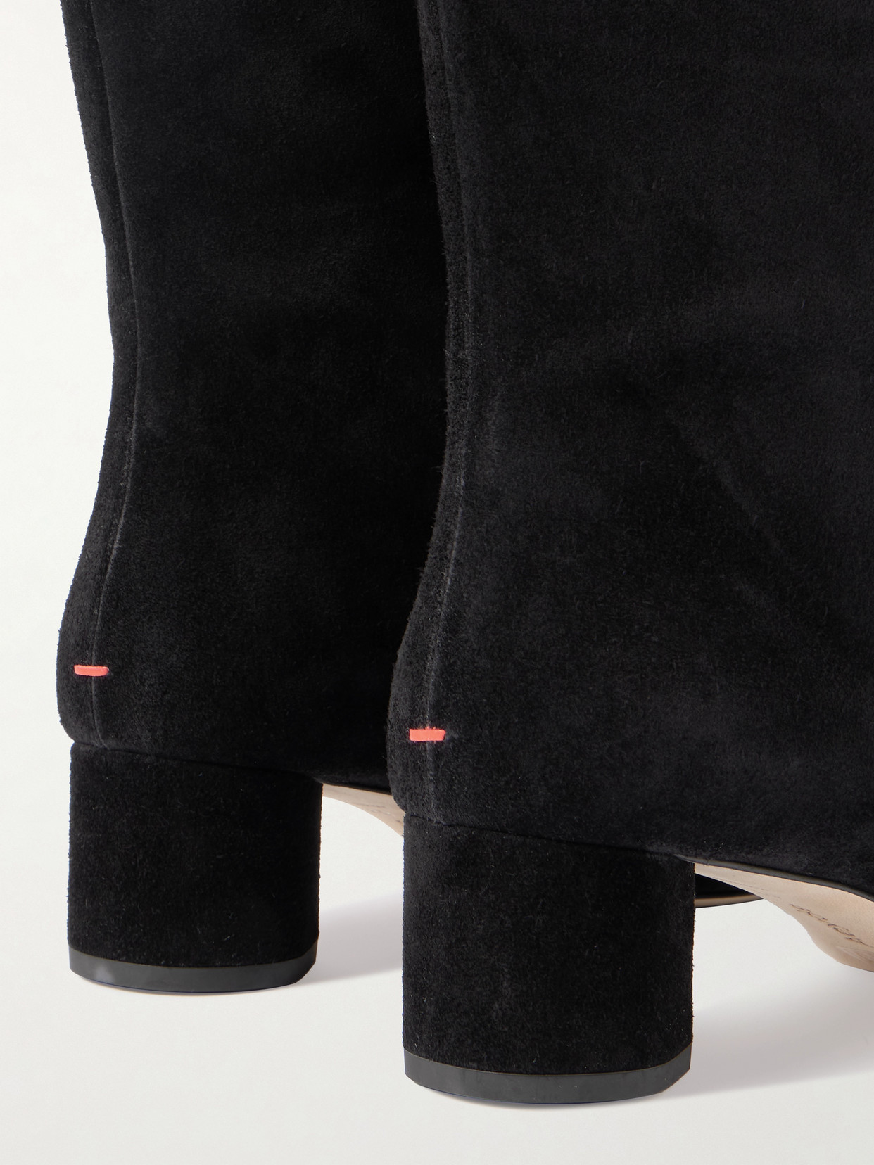 Aeyde Willa Suede Over-the-knee Boots In Black