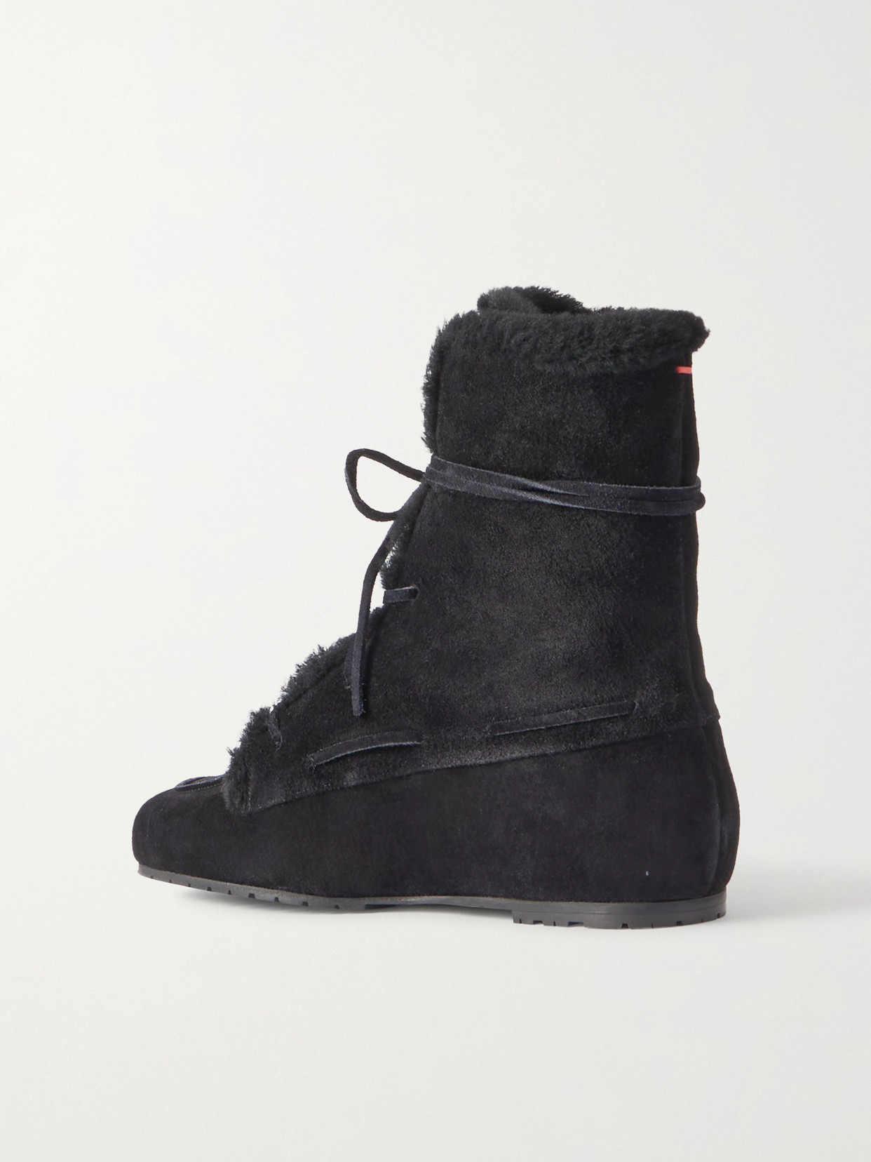 Aeyde Paul Shearling Ankle Boots In Black
