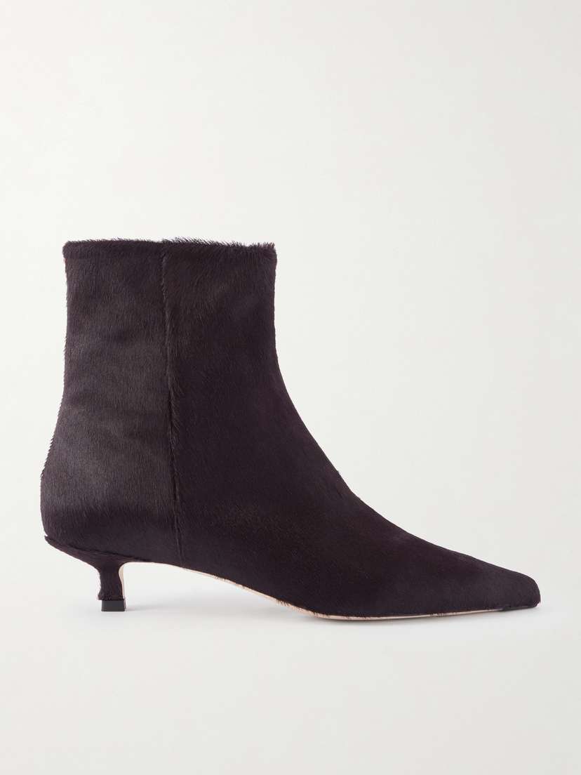aeyde Sofie Calf Hair Ankle Boots