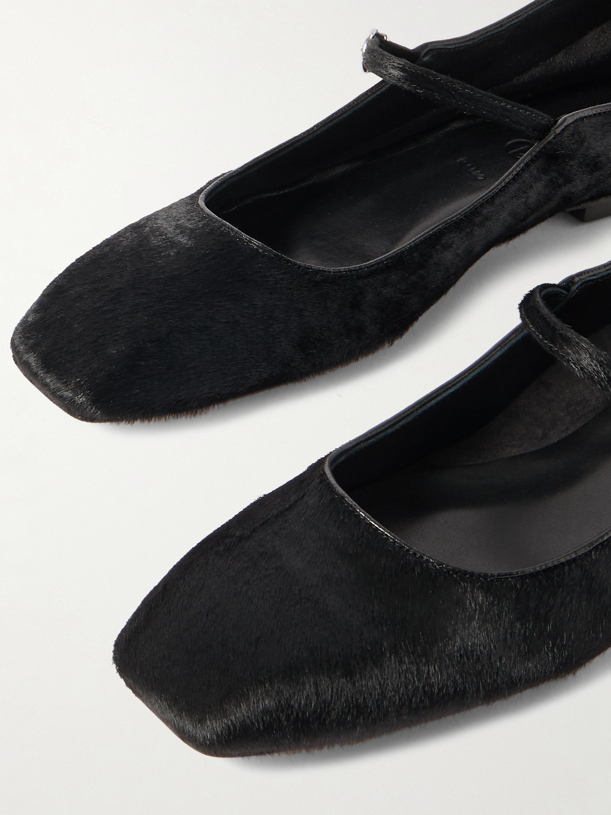 Uma Calf Hair Mary Jane Ballet Flats