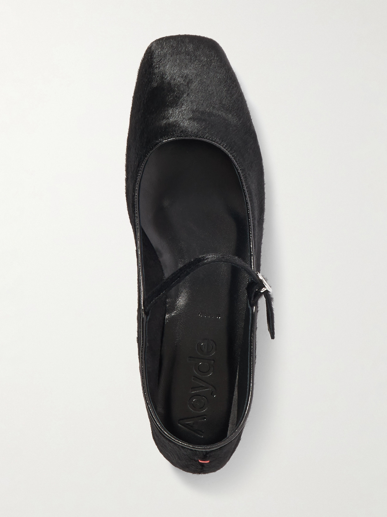 Uma Calf Hair Mary Jane Ballet Flats