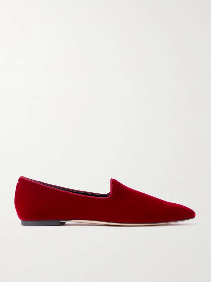 aeyde Vanna Velvet Loafers