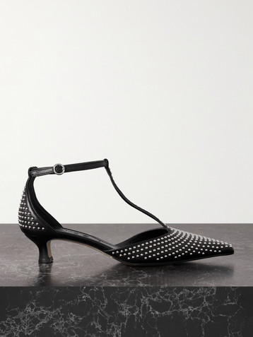 AEYDE Liz studded leather pumps