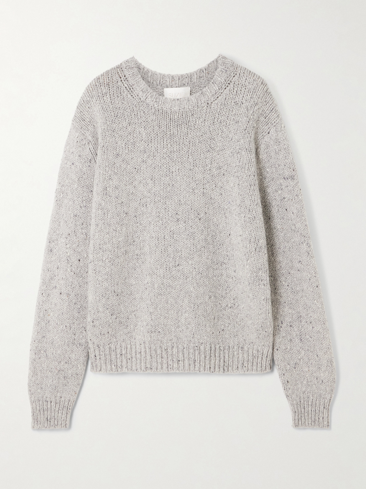 Suzie Kondi Kismet Oversized Cashmere Sweater In Gray