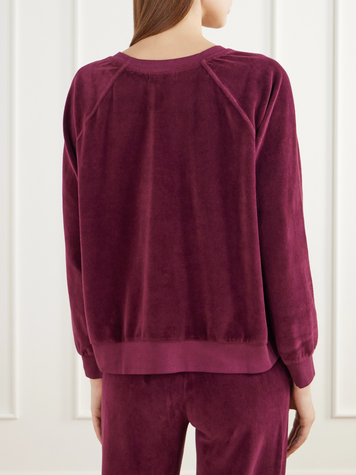 Samos Cotton-Blend Velour Sweatshirt