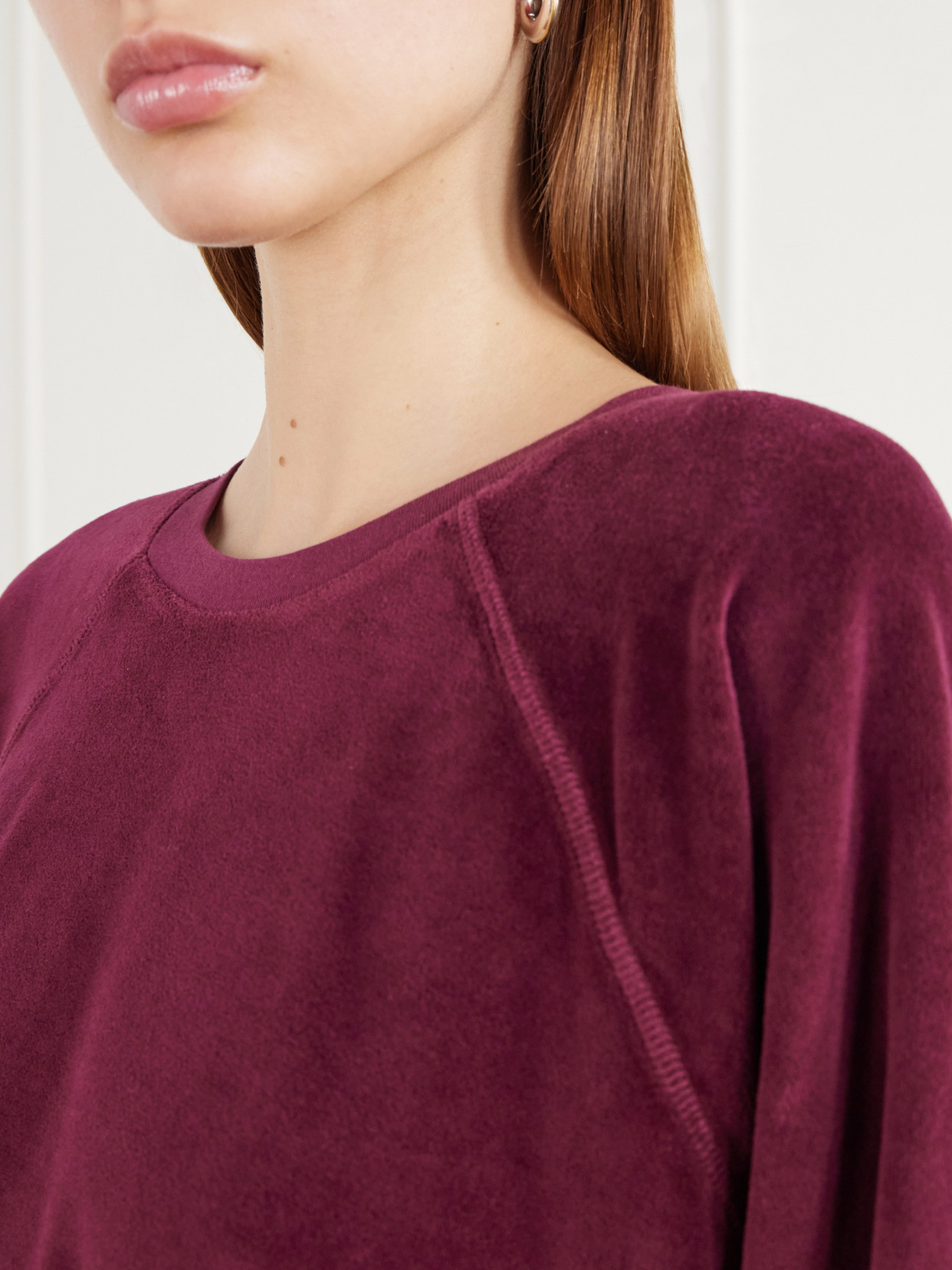 Samos Cotton-Blend Velour Sweatshirt