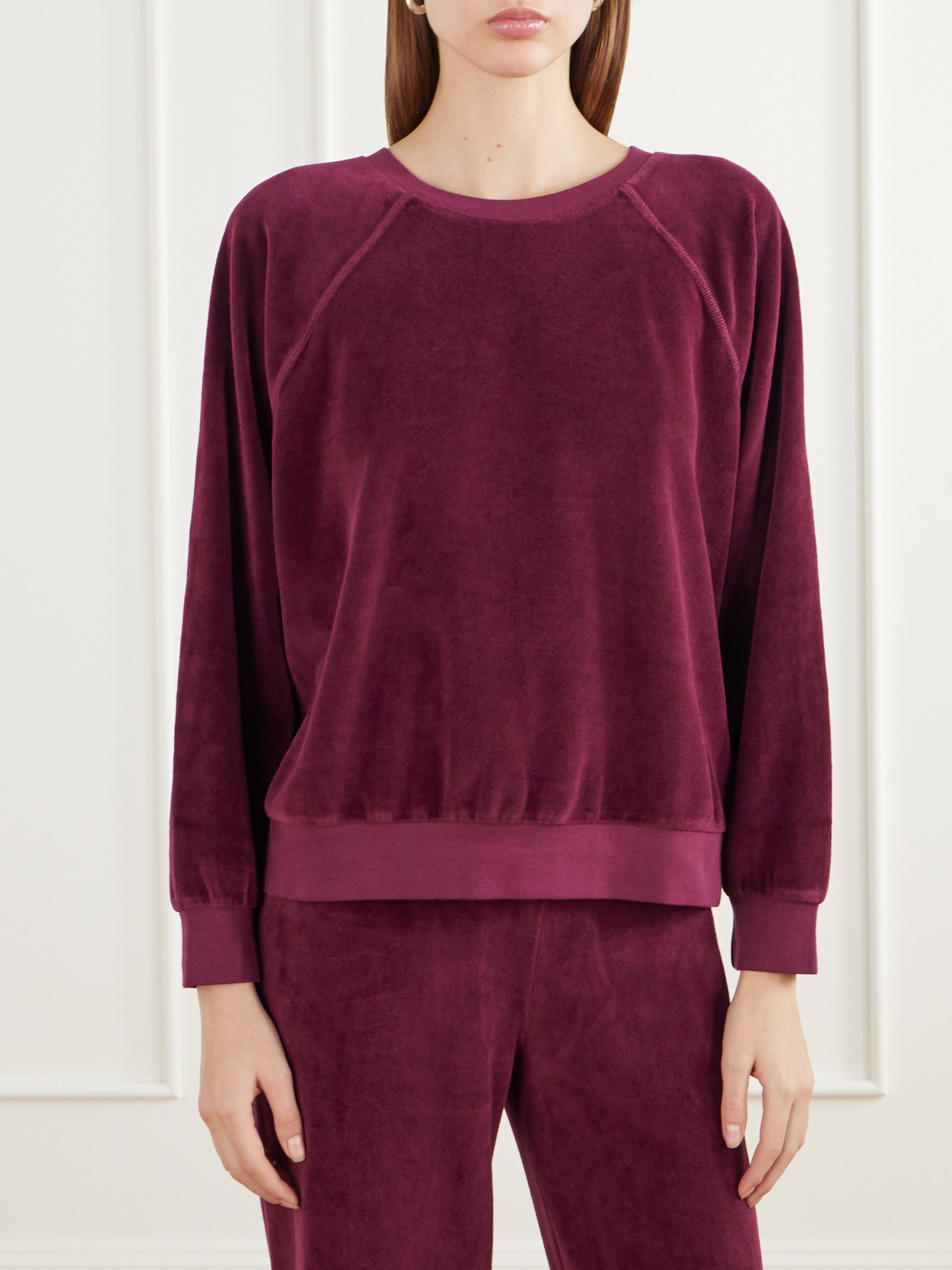Samos Cotton-Blend Velour Sweatshirt