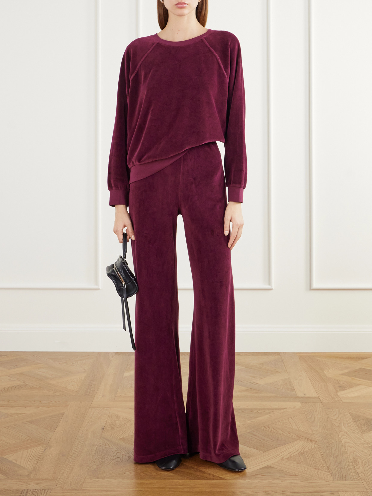 Samos Cotton-Blend Velour Sweatshirt