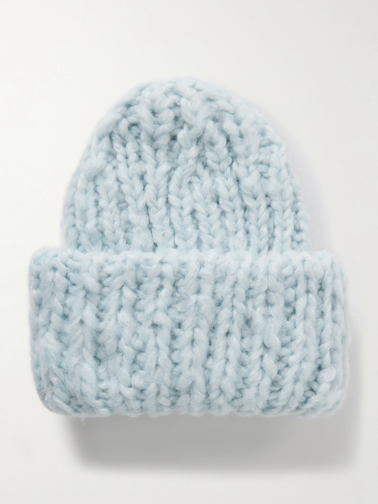 Suzie Kondi Lumi Ribbed Cashmere Beanie In Gray