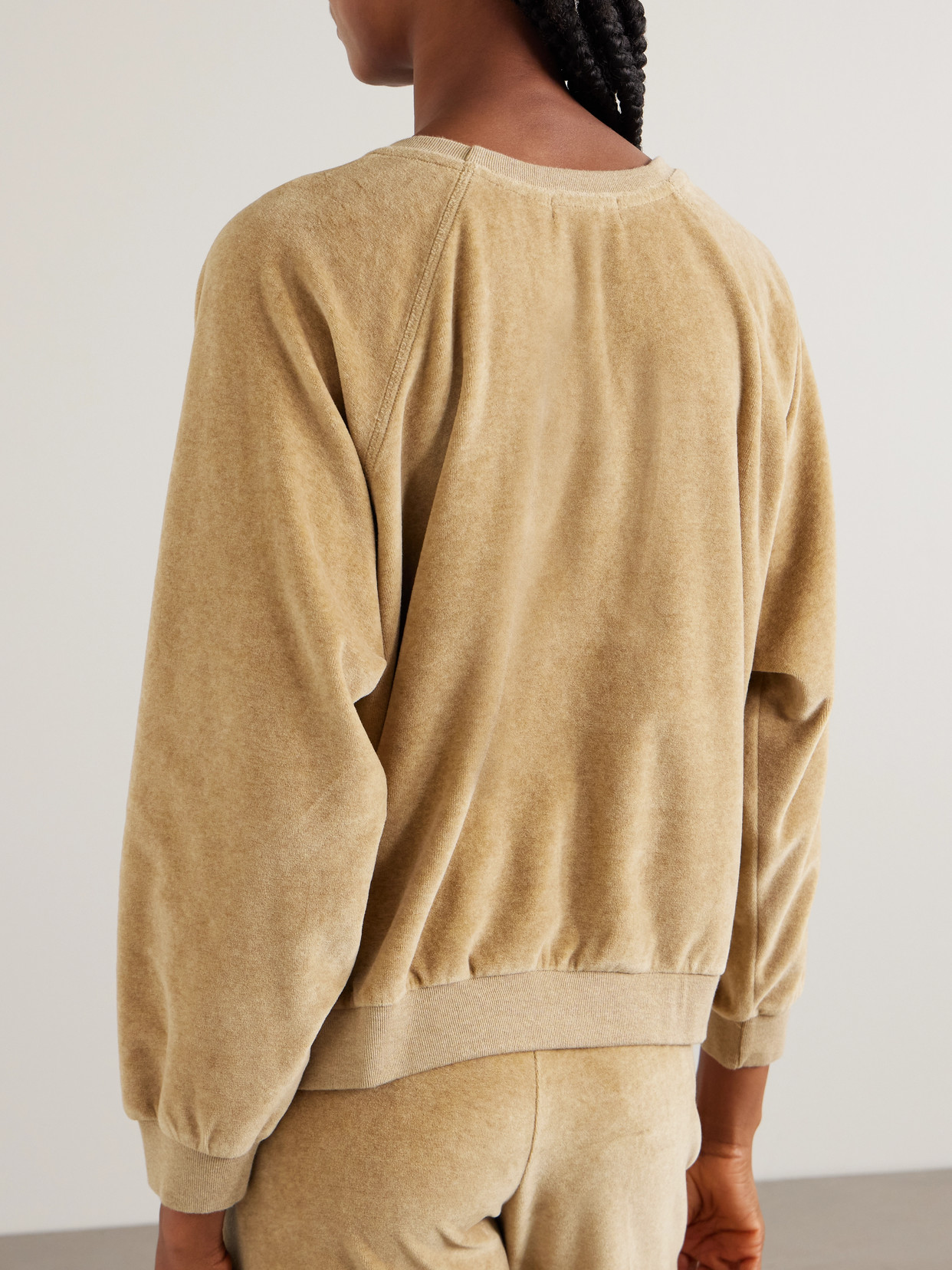 Samos Cotton-Blend Velour Sweatshirt