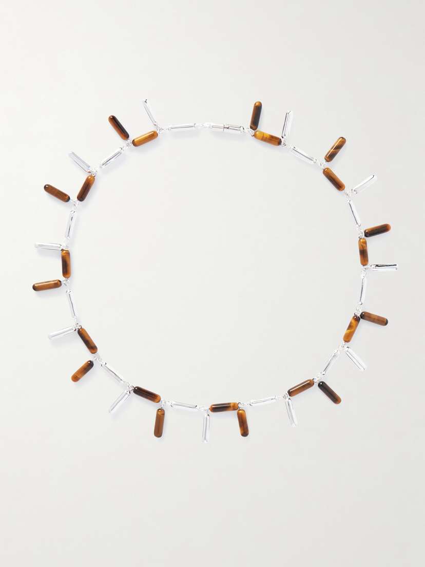 Uncommon Matters Catkin Silver Tiger's Eye Necklace