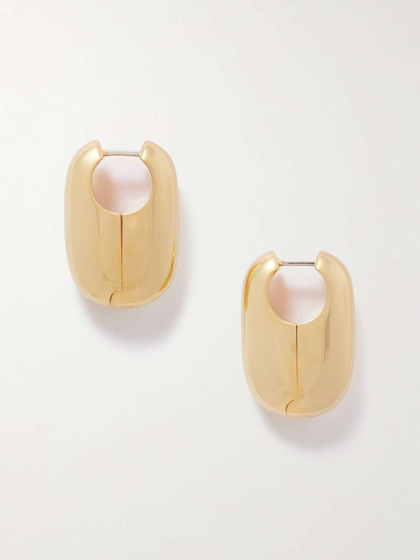 Laura Lombardi Vola Gold-plated Hoop Earrings
