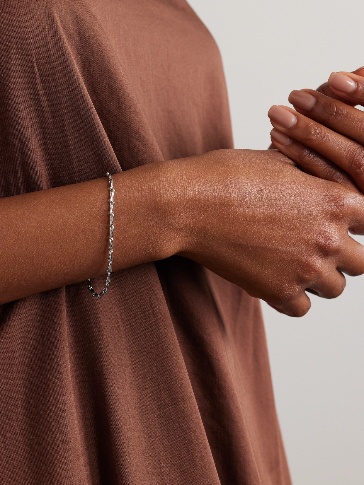Laura Lombardi Corre Platinum-plated Bracelet In Metallic