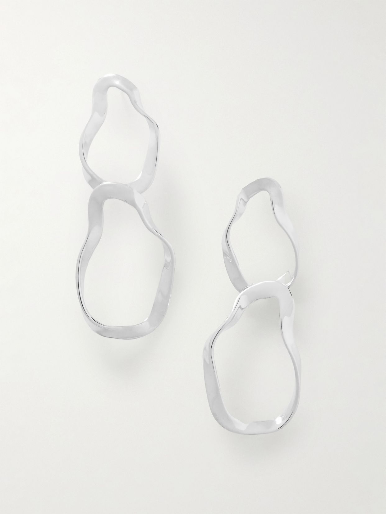 Viviane small recycled sterling silver earrings