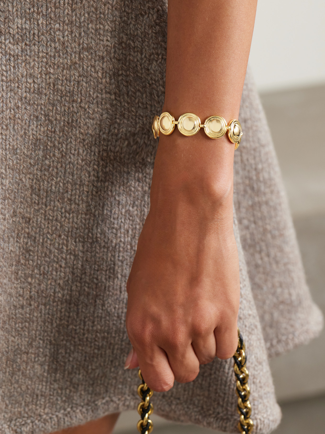 Lie Studio The Liv Gold-plated Bracelet In Gold