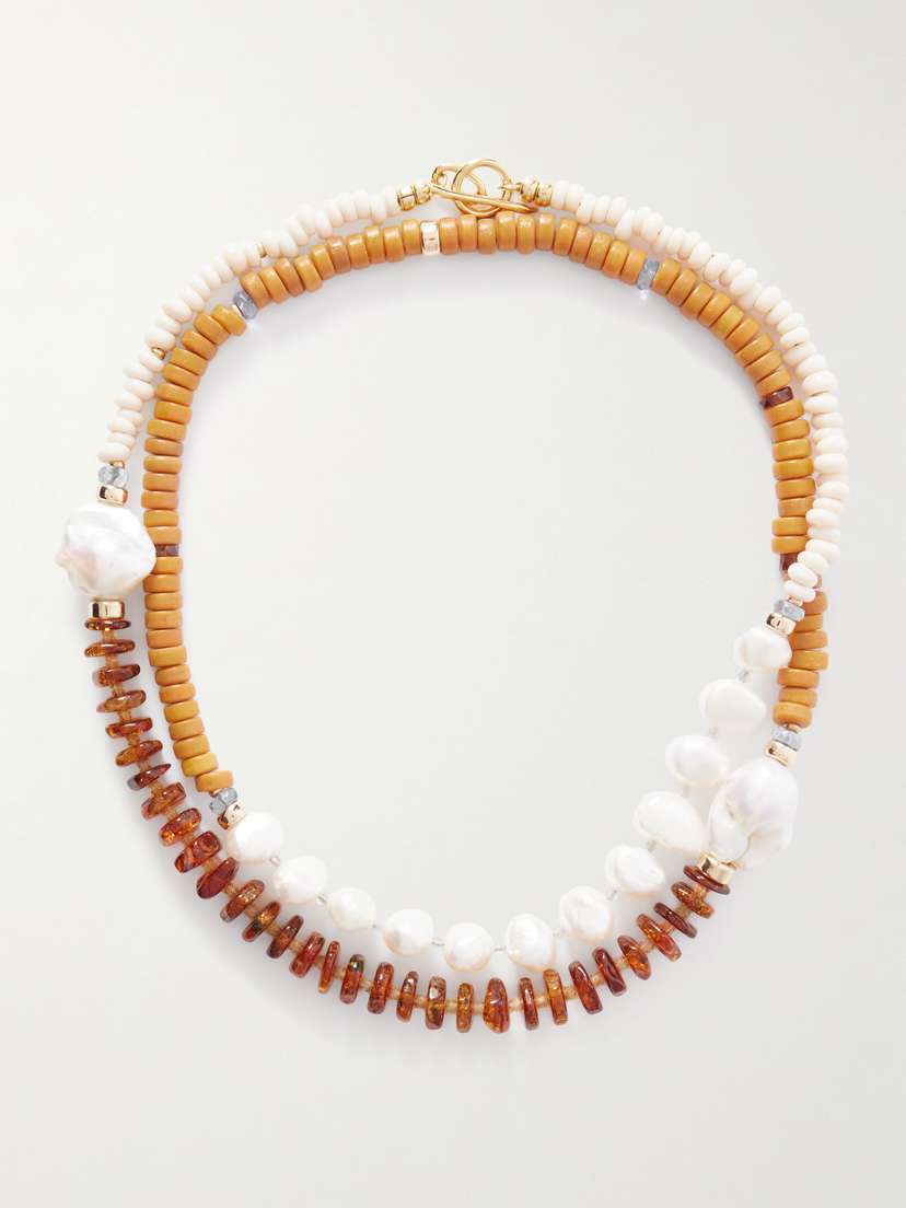Lizzie Fortunato Cabana Gold-tone Multi-stone Necklace