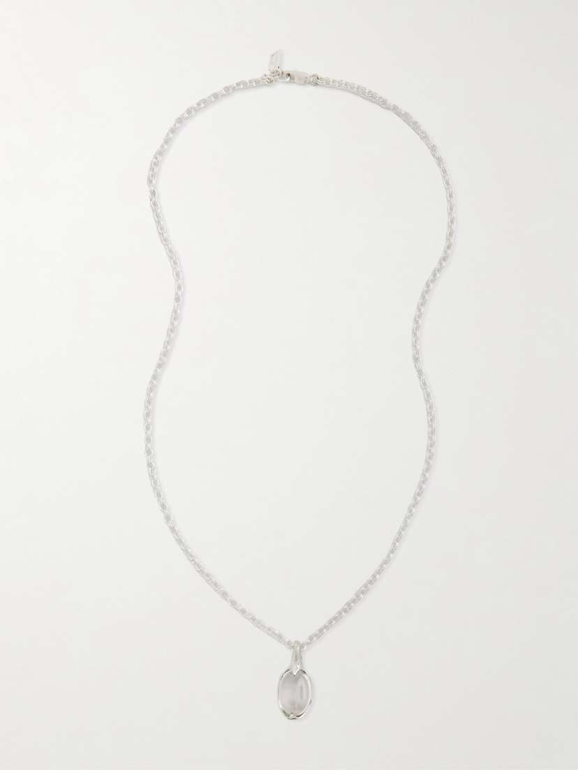 Loren Stewart Orb Sterling Silver Quartz Necklace