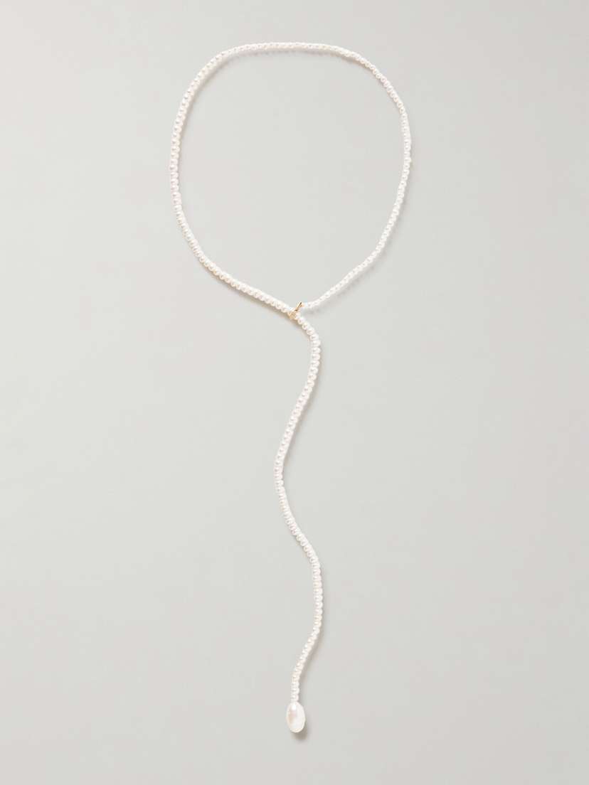 Loren Stewart Cosette Gold Pearl Necklace