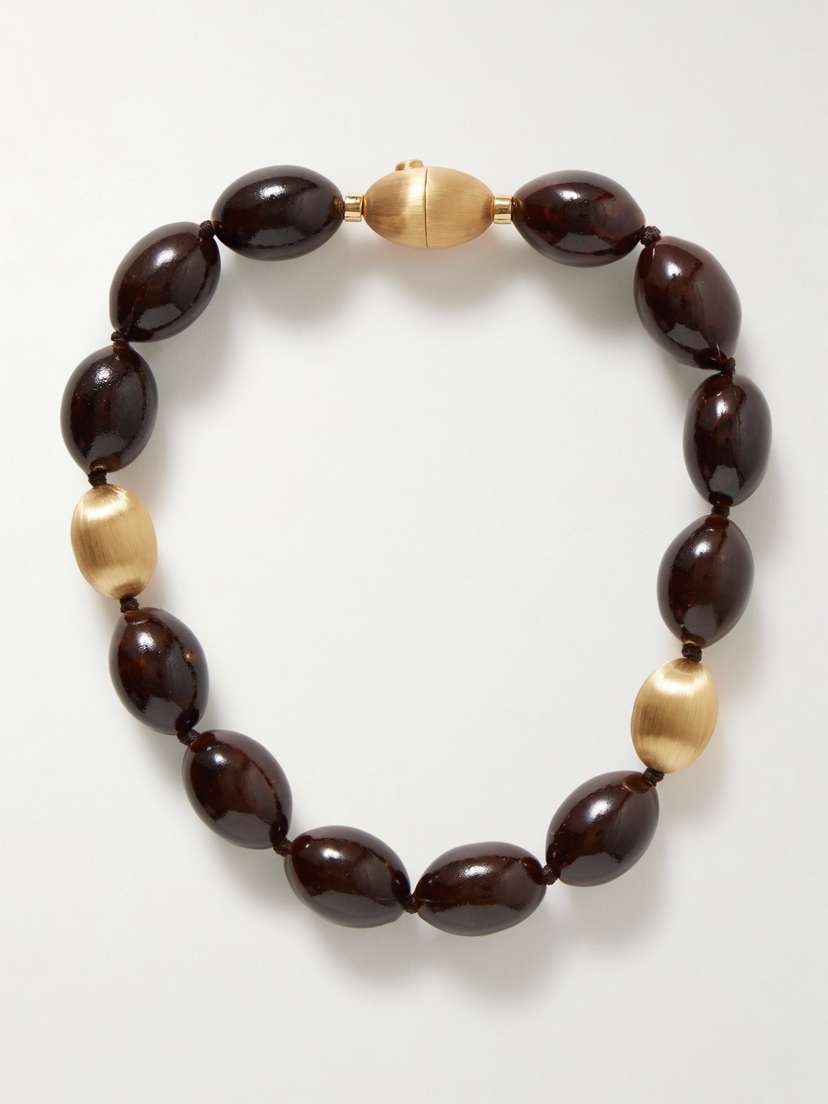 Lizzie Fortunato Triana Gold-plated And Ceramic Necklace