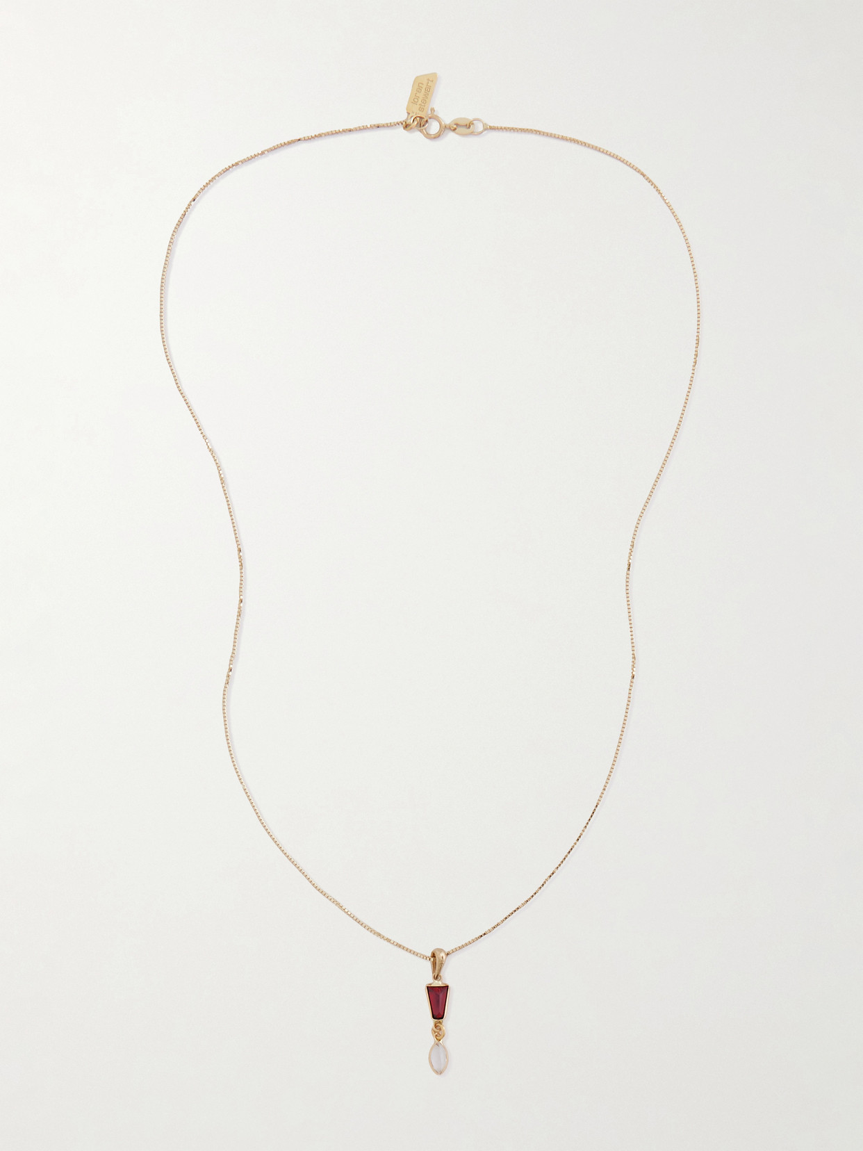 Loren Stewart Carmilla Gold, Garnet And Topaz Necklace