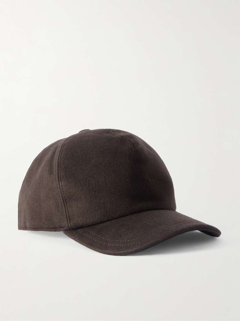 Gabriela Hearst Zed Brushed Silk And Cashmere-blend Baseball Cap