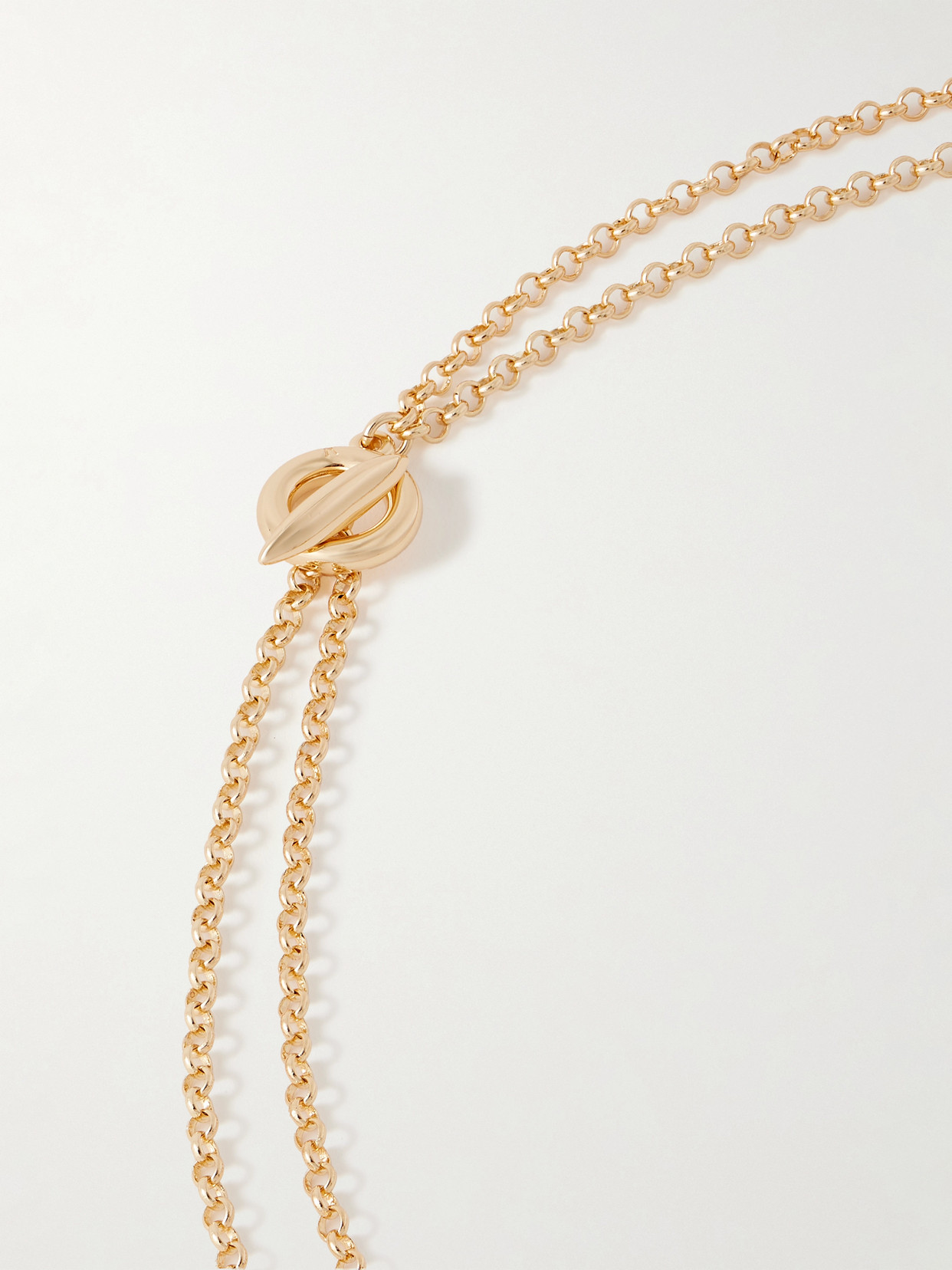 Roxanne Assoulin The Slider Gold-tone Crystal Necklace In Gold