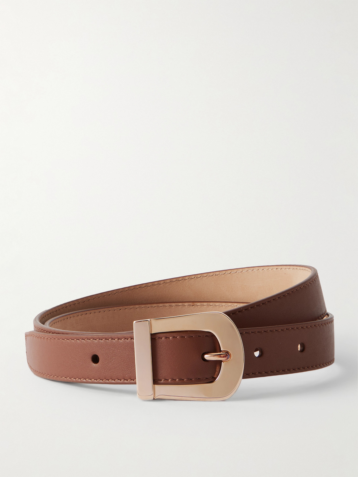 Gabriela Hearst Marija Leather Belt In Brown