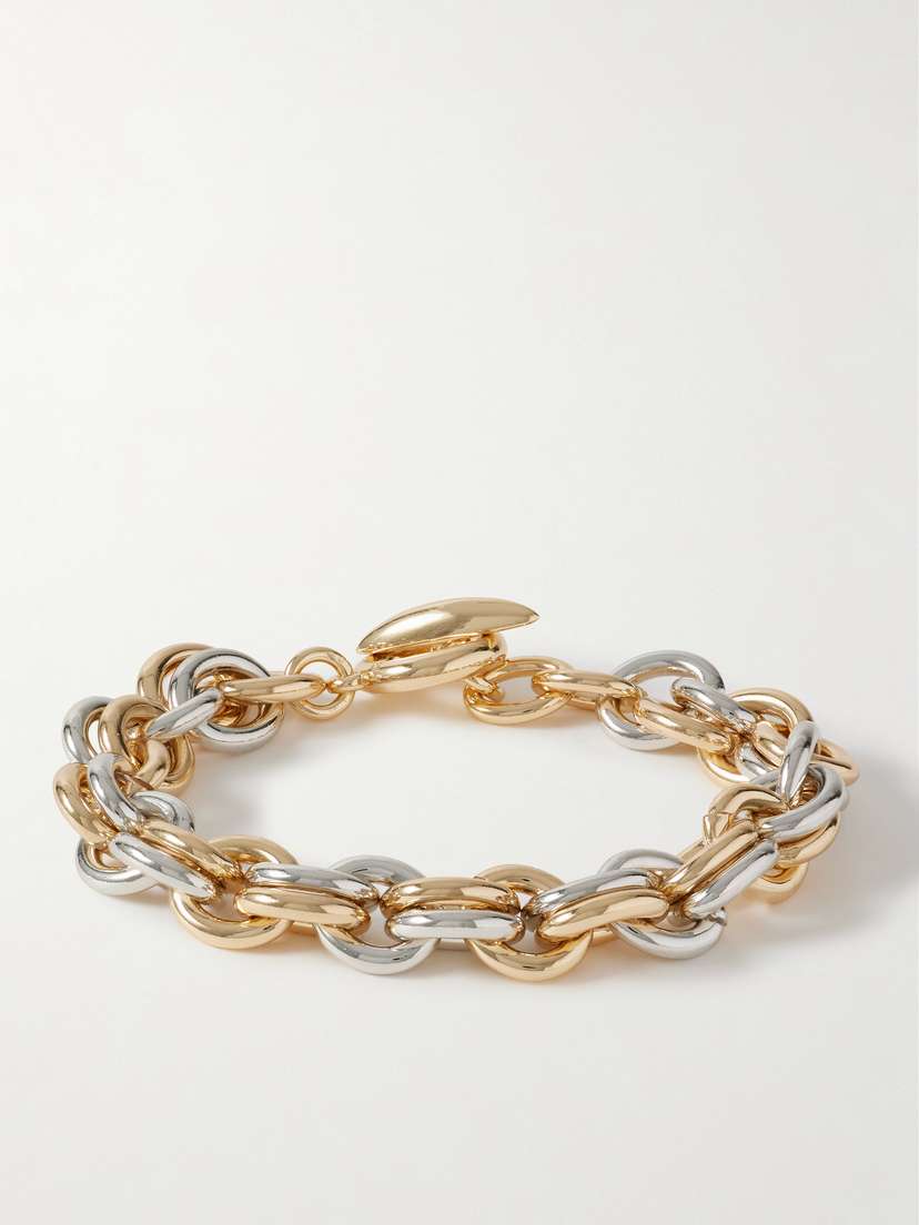Roxanne Assoulin The Lush Link Gold-and Silver-tone Bracelet