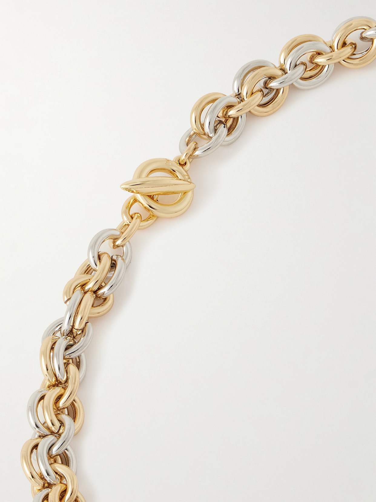 Roxanne Assoulin The Lush Link Gold- And Silver-tone Necklace In Gold