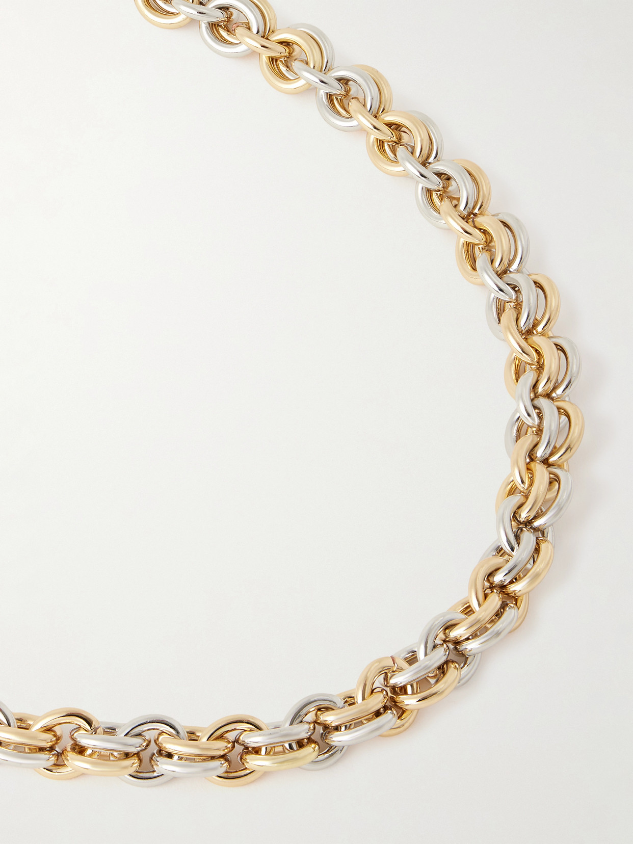 Roxanne Assoulin The Lush Link Gold- And Silver-tone Necklace In Gold