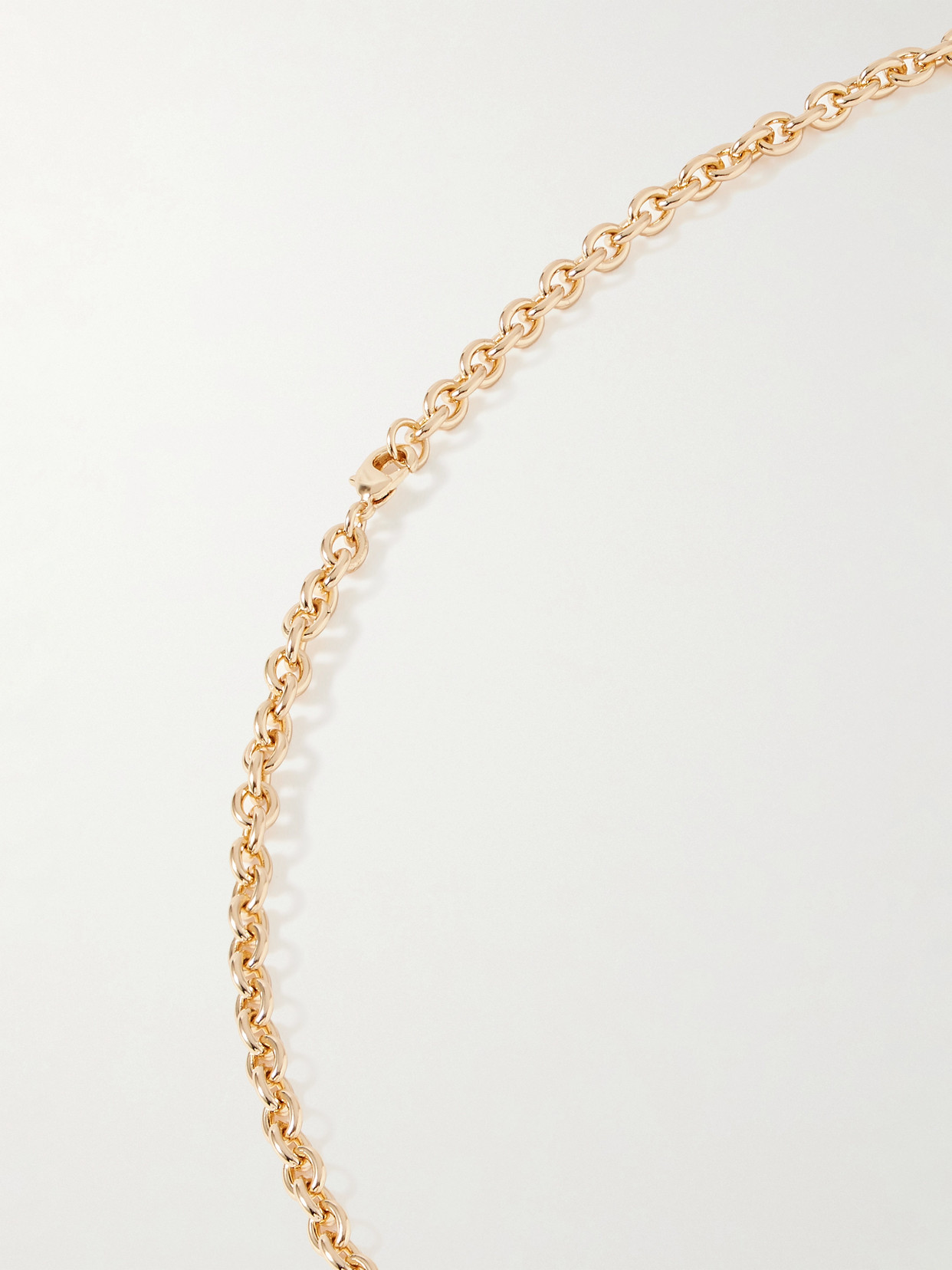 Roxanne Assoulin Puffy Initial Gold-tone Necklace In Gold